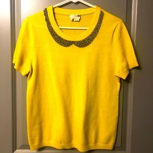 Kate Spade Sweater w/ Rhinestone Collar